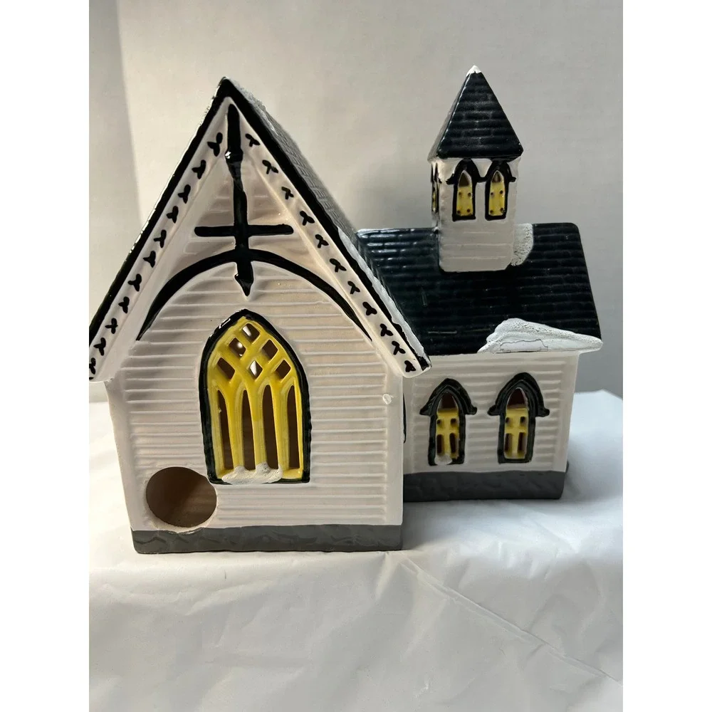 Dept 56 Church of the Open Door Snow Village 1987 Vintage Christmas 5064-4